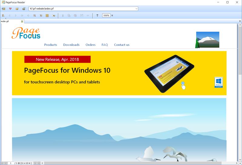 PageFocus Reader Windows 11 download